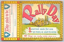 Rally Day Cobleskill New York 1935 Sunday School Invitation Church  Postcard picture