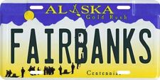 Fairbanks Alaska Aluminum License Plate picture