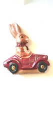Vintage Style Bethany Lowe Easter Bunny Driving Car Tabletop Decoration picture