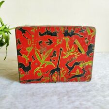 1920s Vintage Multiple Exotic Animals Graphics Litho Tin Box Collectibles TB1568 picture