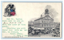 1902 Fancuil Hall, Boston Massachusetts MA RPO Advertising Order Postcard picture