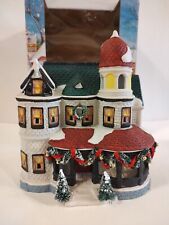 Dickensville Collectibles Porcelain Lighted Christmas House With Box picture