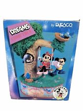 Enesco Disney Dreams Come Tree Music Box Mickey Mouse Minnie Owl Rare WORKS picture