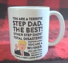 Donald Trump Terrific Step Dad Coffee Mug Cup USA Funny Father's Day Gift picture