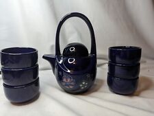 Blue Floral Chinese Ceramic Tea Set picture