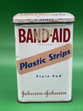 Vintage Band Aid Tin Johnson & Johnson Flesh Color picture