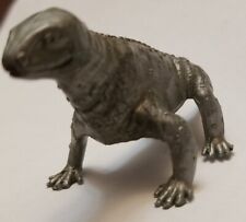 MPC Moschops Dinosaur SILVER Plastic Prehistoric Playset 1980s vtg picture