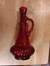Vintage Jim Beam I Dream of Jeannie Ruby Red Glass Decanter - Without Stopper picture