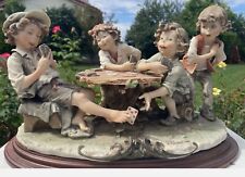 Giuseppe Armani’s The Cheats Four Boys Playing Cards Capodimonte Figurine picture