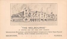 FL 1920's RARE Florida LAND BOOM Melbourne Hotel Melbourne, FLA -- NOT POSTCARD picture
