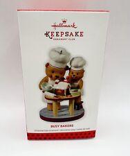 Hallmark Keepsake Busy Bakers Bears KOC Member Excluisve Ornament 2013 picture
