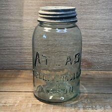 Atlas Strong Shoulder Mason Jar # 4 A-B Vintage VTG Used (Fair Condition) (Read) picture
