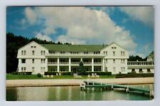 Onekama MI-Michigan, South Wing, Portage Point Inn Vintage Card c1954 Postcard picture