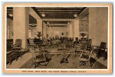 c1920 East Room YMCA Hotel 826 South Wabash Avenue Chicago Illinois IL Postcard picture