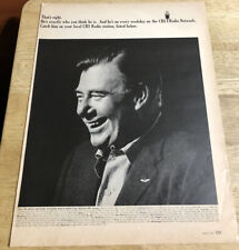 1967 ARTHUR GODFREY - CBS RADIO NETWORK - Vintage Magazine Clipping Page picture