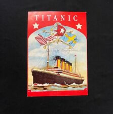 Titanic Survivor Beatrice Sandström Large Signed Swedish Post Card RARE picture