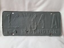 Vintage 1954 Washington Primed License Plate 11223 picture