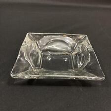 Vintage KIG Clear Glass Ashtray From Indonesia 4.5 Inches picture