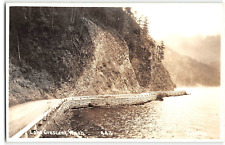 RPPC LAKE CRESCENT, WA Olympic Highway Simmer Photo Vintage Postcard c1930s picture
