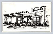 Paducah KY-Kentucky Boswells Park Avenue Restaurant Advertising Vintage Postcard picture