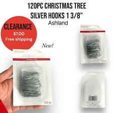 120pc pack Christmas Tree Ornament SILVER HOOKS 1 3/8