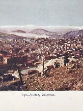 1906 City of Victor Colorado Mining Town Postcard USA Cripple Creek picture
