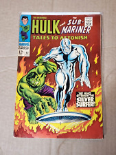 Tales To Astonish #93 VF+ Silver Surfer Vs Incredible Hulk Marvel 1967 Key 1 App picture