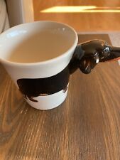 3D Dachshund Cup Mug Head Handle Hand Painted Weiner Dog Made in Thailand picture