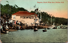 Regatta, North-West Arm, Halifax, Nova Scotia, Vintage Postcard picture