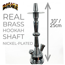 Inhale®️ Solid Brass Hookah Waterpipe Shaft Nickel-plated/ A Life Time Warranty picture