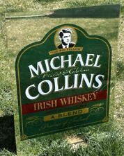 Rare Michael Collins Irish Whiskey Gold Gilt Wall Mirror Man Cave Bar Sign 24x18 picture