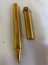 Authentic Cartier Vendome Oval Gold Plated Ballpoint Pen & Refills picture