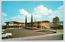 1960s~El Paso Texas TX~Bel Air Lodge Motel~Pool~HWY 80~Southwest~VTG Postcard picture