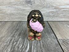 Troll Figurine Mother & Baby Norwegian Folklore Figure Rare Vintage picture