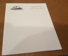 RMS Queen Mary Stationary - Cunard Line Letterhead  picture