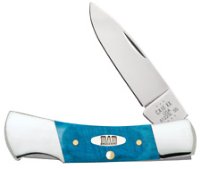CaseXX Knives Father's Day Lockback 10629 Blue Bone Stainless Steel Pocket Knife picture