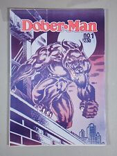 DOBER-MAN 1 Burcham Studio 1989 Doberman Comic Book RARE VF/NM picture