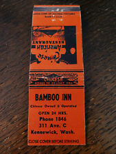 Vintage Matchcover: Bamboo Inn, Kennewick, WA picture