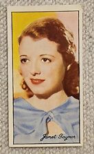 1935 Carreras Famous Film Stars #3 Janet Gaynor picture