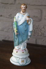 Antique bisque porcelain  saint joseph figurine statue picture
