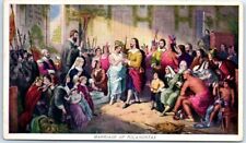 Postcard - Marriage Of Pocahontas - Jamestown, Virginia picture