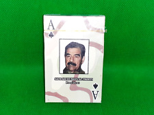 New Iraq Most Wanted Playing Cards Saddam Hussein Iraqi Freedom War Vintage NOS picture