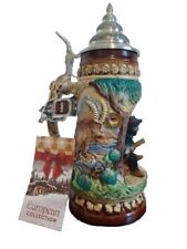 King-Werk Beer Stein, Hunter With Dog, Made In Germany, Certified Authenticity  picture