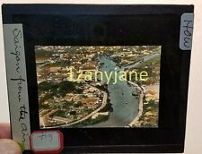 Glass Magic Lantern Slide HOW SAIGON Ho Chi Minh City from the AIR VINTAGE picture