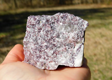 Lepidolite Natural Rough Stone with Flashy Mica and Quartz 204g Energy Healing picture