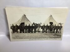 1933 RPPC BOYS AT HOME C.C.C. CAMP #1665 BRETHREN MICHIGAN SOLDIERS TENTS RARE  picture