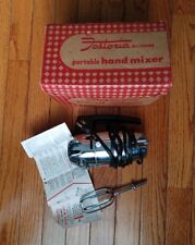 1950s VTG Fostoria All Chrome Hand Mixer 50x Tested - Works; Missing One Beater picture