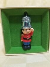 Hallmark 1979 1980 A Christmas Salute Thimble Soldier Christmas Ornament picture