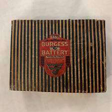 Vintage Antique Radio Burgess Radio Battery Radio Parts picture