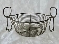 Vintage French Wire Basket Country Rustic Farmhouse Type picture